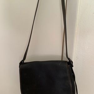 Black 1941 Leather saddle bag